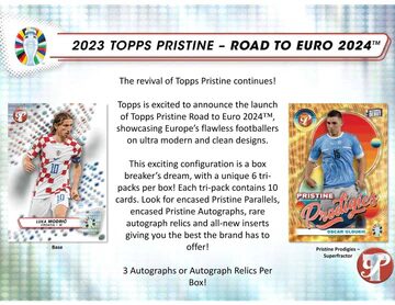 Topps Pristine Road to UEFA EURO 2024 Soccer Hobby Box – Image 2