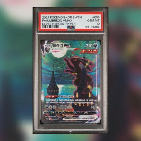 Noctali VMAX Alt Eevee Heroes KOREAN PSA 10