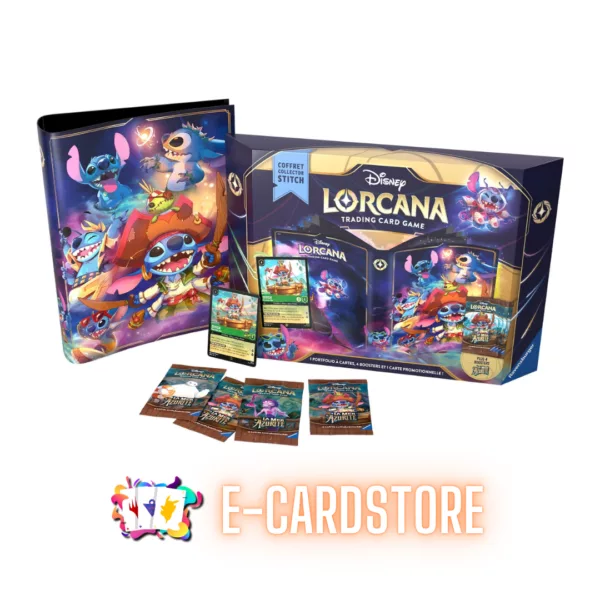 COFFRET CADEAU STITCH COLLECTOR – DISNEY LORCANA LA MER AZURITE