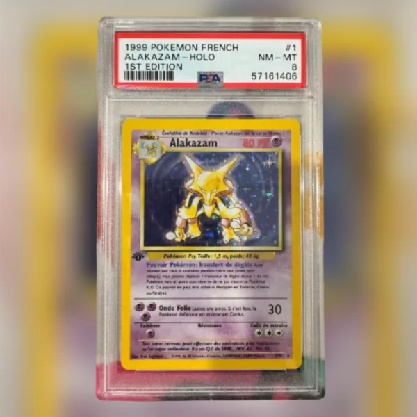 Alakazam Holo SDB Edition 1 Français PSA 8