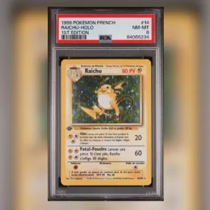 Raichu Holo Set de Base Edition 1 Français PSA 8
