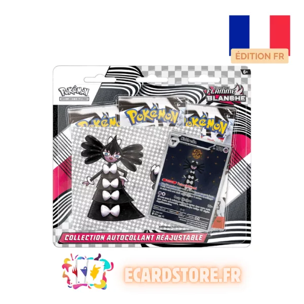 Tripack autocollant réajustable Écarlate et Violet - EV 10.5 Flamme Blanche - FR