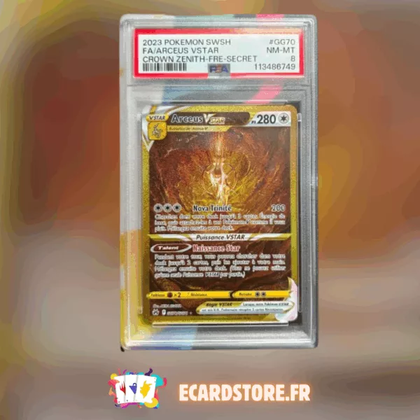 Arceus gg70/gg20 PSA 8 FR Zenith Suprême