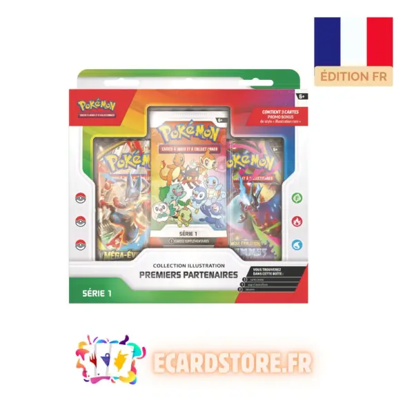 Coffret Pokémon Premiers Partenaires Illustration Collection - Serie 1 - FR